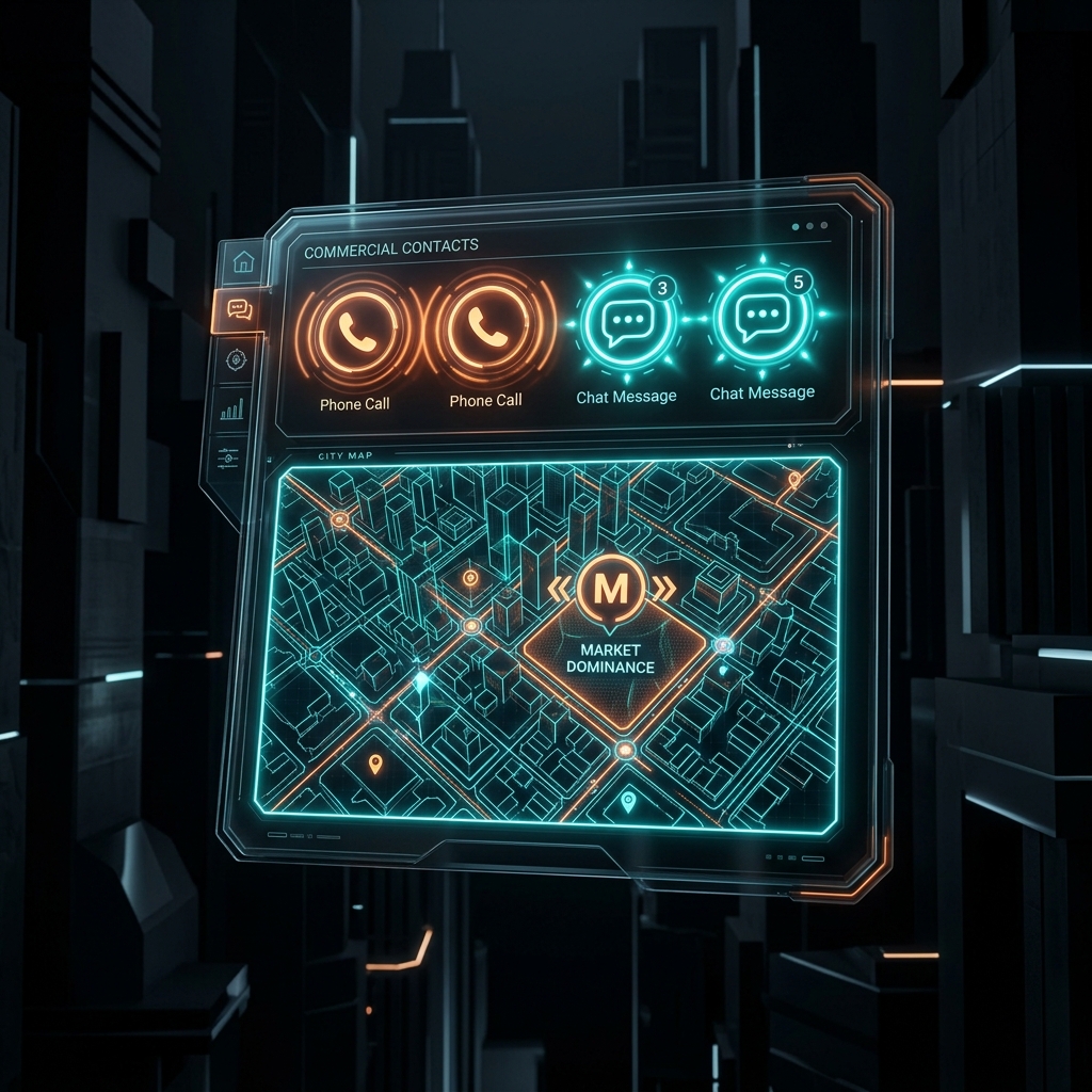 Interface de análise da PRO360 focada em conversão de leads e dominância local